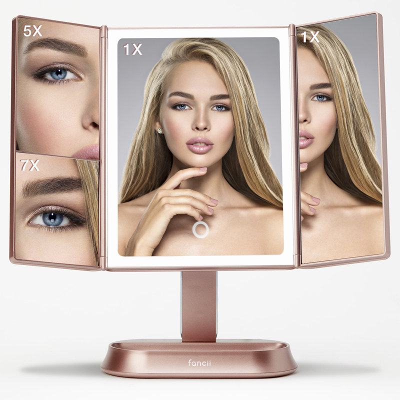 Fancii Modern Lighted Magnifying Makeup Mirror & Reviews Wayfair